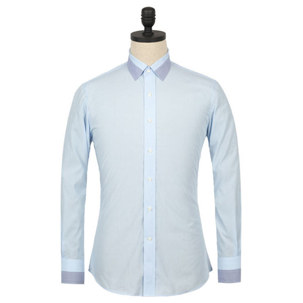 修身男士商務長袖襯衫