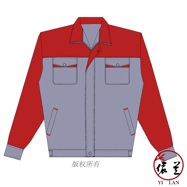 薄款長(zhǎng)袖工作服定做