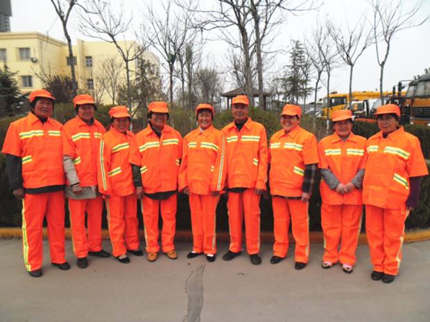 環衛工人橙色工作服定制